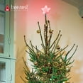 thumbnail image 2 of Tree Nest Christmas Tree Topper Glittered 3D Star Tree Topper Built in 8 LED Warm Lights Battery Operated Treetop for Christmas Tree Decoration, Red, 2 of 5