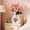White1, variant on AURIGATE Non Fragile Heart Shaped Plastic Vase, Decorative Art Tabletop Decoration, Nordic Modern Boho ins Style Decorative Ceramic Aesthetic Flower Vase for Your Bedroom, Office, Living Room