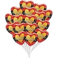 thumbnail image 6 of PMU Valentine’s Day Burnished Heart Gold 18 Inch Mylar-Foil Balloon with 78ft Ribbon Valentine's Day, Proposal, Special Events, Photo Props Party Decoration and Accessories (25/Pkg) Pkg/1, 6 of 7