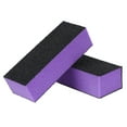 thumbnail image 1 of Negro Púrpura 4 Formas Lima De Uñas Arte Brillo Pulidora Buffer Buffing 2x Bloque, 1 of 1
