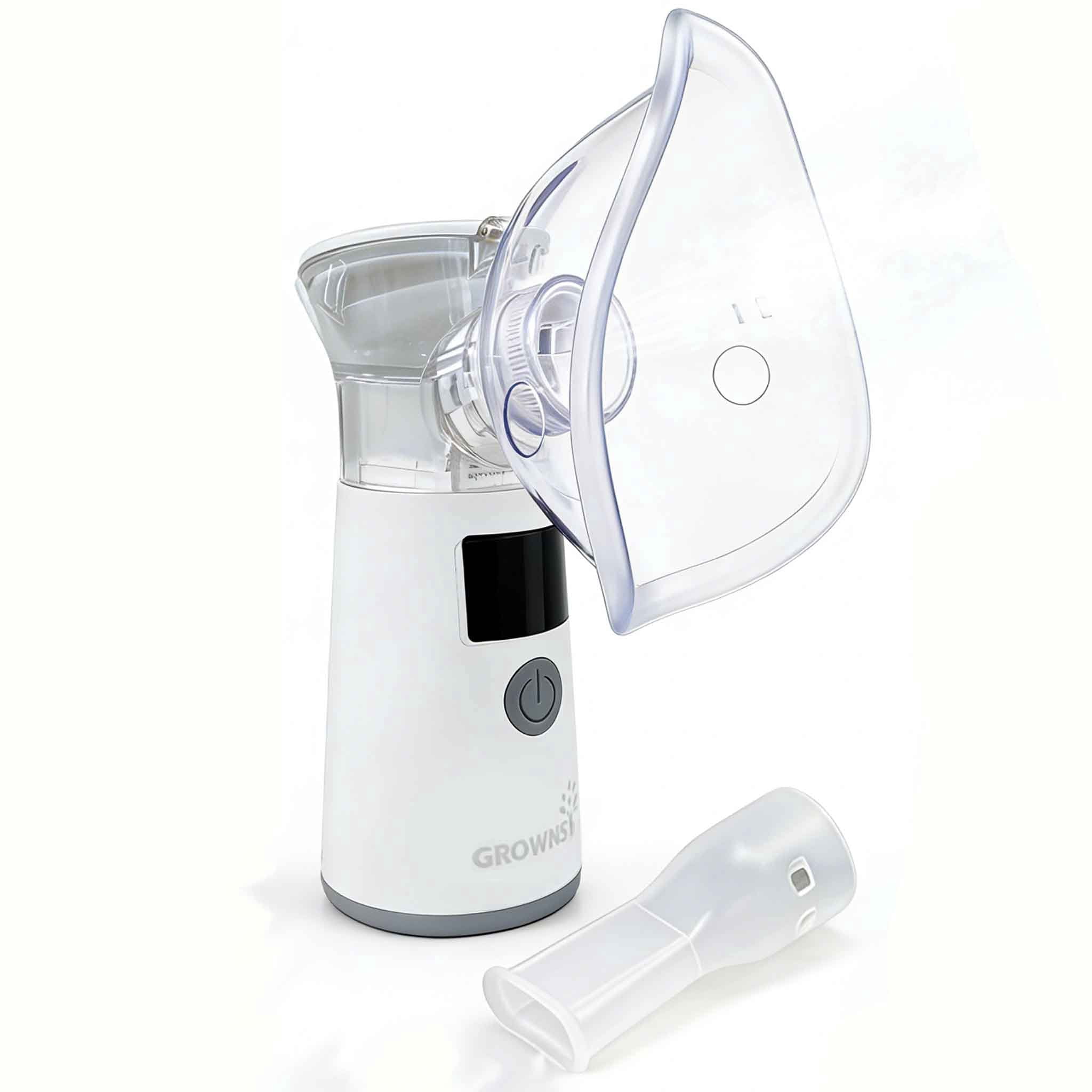 Grownsy Baby Nasal Aspirator Nose Sucker Nose Cleaner Rechargeable, White