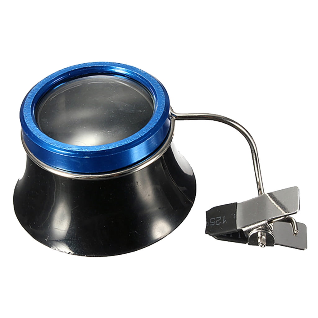 QIIBURR 10x ClipOn Eyeglass Magnifier Magnifying Glass Watchmakers