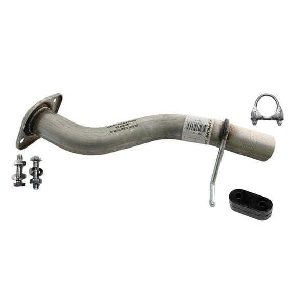 Northeastern Exhaust Pipe with Hanger Fits 2007 Chevrolet Silverado 1500 Classic 4.3L, 4.8L & 5.3L (119" Wheelbase Models Only) - Direct Fit | Stainless Steel