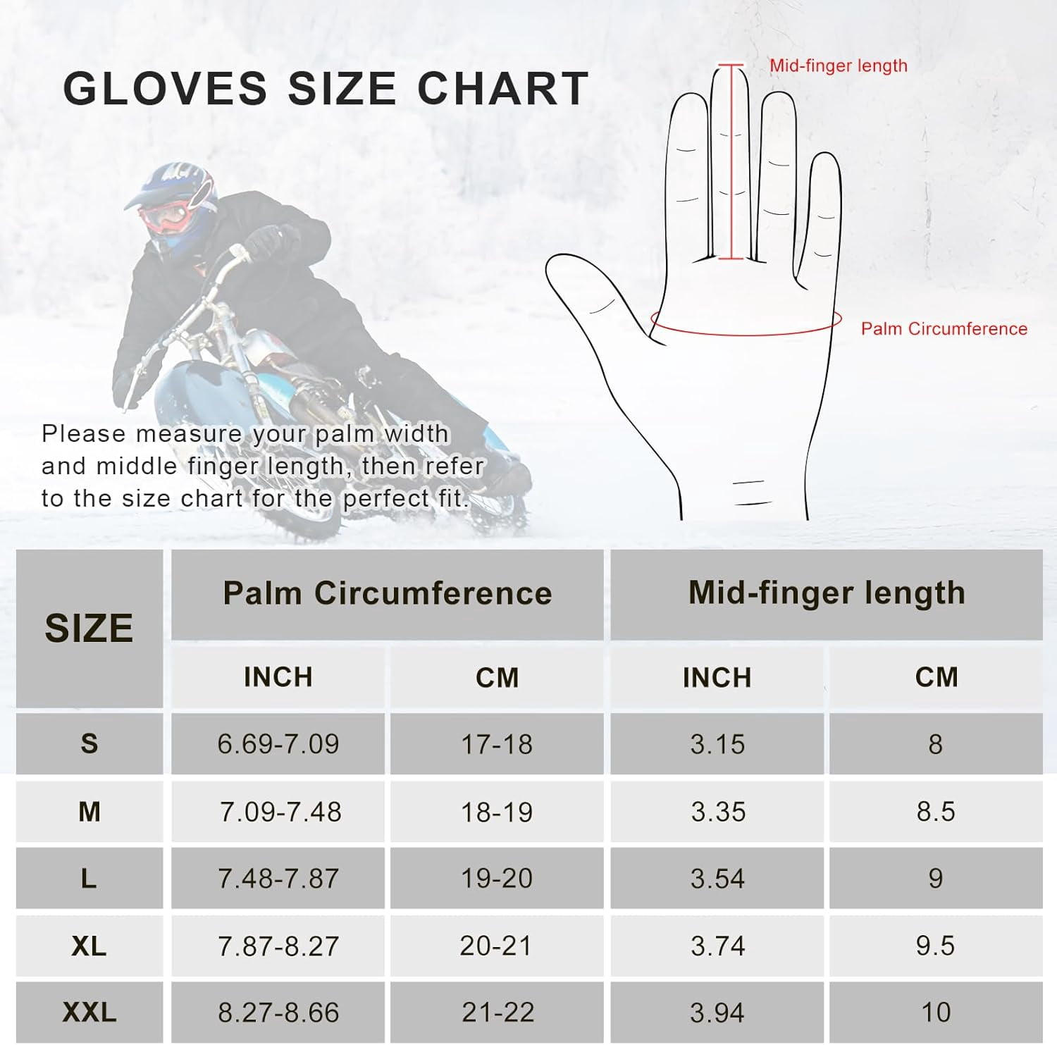 SNOW DEER Heated Motorcycle Gloves,7.4V 3000MAH Electric Rechargeable Battery Waterproof Riding Gloves Men Women for Winter Biking Cycling Ski Snow Insulated Glove Hand Warmer Moto Gloves