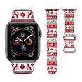 thumbnail image 1 of Correa De Reloj De Navidad Elk Regalos De Navidad Copo De Nieve Correa De Reloj Inteligente Compatible Con Reloj De 38 Mm, 40 Mm, 41 Mm, Correa De Silicona Suave De Repuesto Para La Serie 8/7/6/5/4/3/, 1 of 5