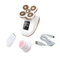 thumbnail image 3 of Aursykel Women's Electric Shaver Five Floating Blade Multi Functional Hair Removal Fast USB Charging Kit Wet Dry Use with Intelligent Display Includes Grooming Heads Face Brush Longer Use Time 163g, 3 of 9