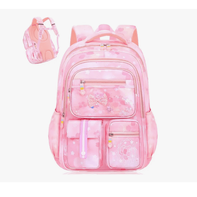 Mochila Bolsa Niña Escolar Primaria Infantil color Rosa