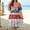 Multicolor, variant on QUNYINEY Independence Day Dresses Women Midi Plus Size Patriotic Short Sleeve A Line Dress with Pockets Summer V-Neck Loose Fit Dresses