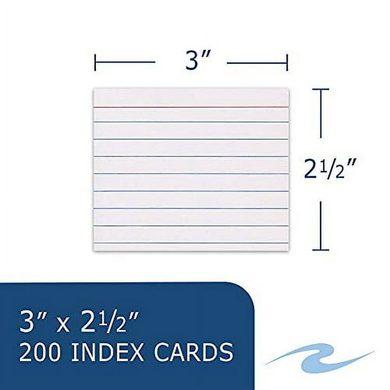 Roaring Spring 74844 Index Cards 4x6 Ruled White