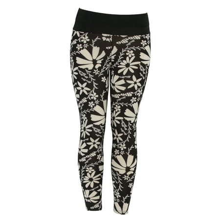Shop by category Neutral floral prints have been the fabric design that has been ever so popular this year and our Black and White Floral Rose Leggings are a cut above for decadent styling and amazing fashion looks. These buttery soft leggings are ideal for any day where you want a quick but fabulous looking outfit characterized by a floral style leggings and neutral color tones.
