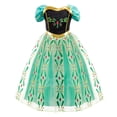 thumbnail image 1 of Anna Children Frozen Suitable Halloween Carnival Multiple Occasions Princess Cosplay Dress with Accessories Sets Multiple Styles, 1 of 6