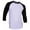 White/Black, variant on Ma Croix Super Soft Mens 3/4 Sleeve Baseball T Shirt Jersey Fitted Top
