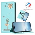 thumbnail image 6 of Leather For Samsung Galaxy S26+ 5G Case 【RFID Blocking】Ballet Girl Flip Wallet Leather Case With Card Holder Magnetic Closure  Phone Cases Cover,Green,For Galaxy S26+ 5G, 6 of 8