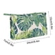 thumbnail image 3 of Neceser de lona tropical con espejo y portabrochas | Neceser de viaje con doble cremallera para mujer | Organizador de cosméticos portátil para viajes, 3 of 7