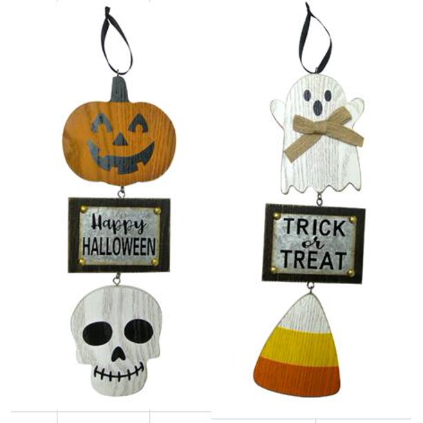 Halloween Wall Decor, 3 dangle wall sign, Halloween Wall Art, Halloween