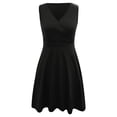 thumbnail image 3 of Vedolay Dresses for Women's Retro Ruffle Style Slim Work Pencil Dress,Black XL, 3 of 4