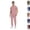 #03 Pink, variant on Mens Scrubs Set Stretch V Neck Medical Uniform Short Sleeve Top Jogger Pants Multi Pocket Nurse Workwear Easy Care Healthcare Uniform,M,Dark Green