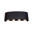 thumbnail image 1 of Lámpara de pared LED LámparaYa acabado negro 7W luz amarilla 3000K, 1 of 4