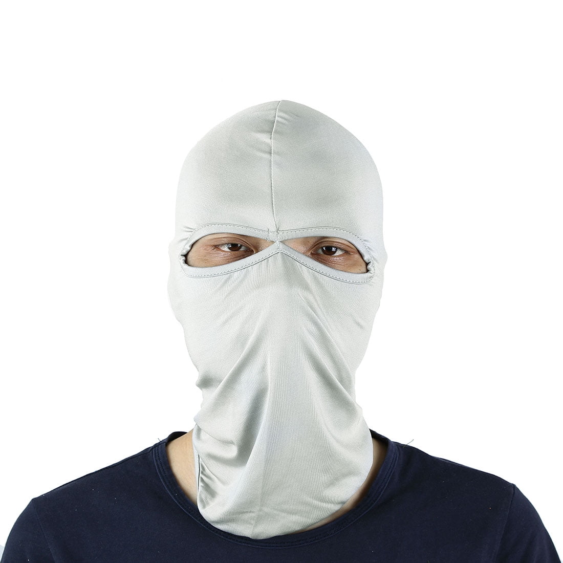 Motorcycle Bike Ski Full Face Mask Cover Neck Protecting Balaclava Cap Hat Gray by Unique-Bargains