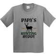 thumbnail image 3 of Inktastic Papa Hunting Buddy Bow Hunter Youth T-Shirt, 3 of 5
