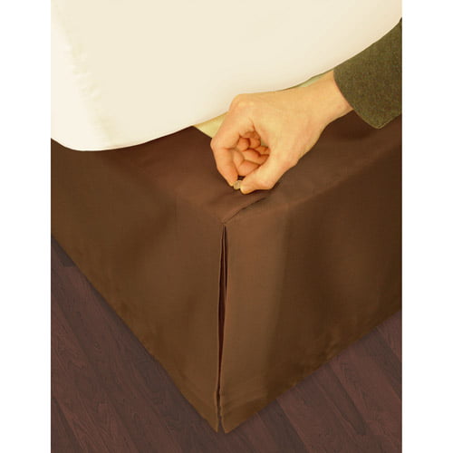 Veratex Hike-Up-Your Skirt Brown Adjustable King Size Bedskirt
