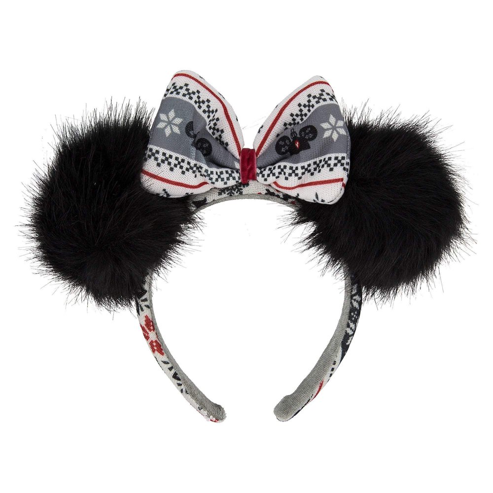 Disney Parks Fuzzy Holiday Minnie Ears Headband for Adults