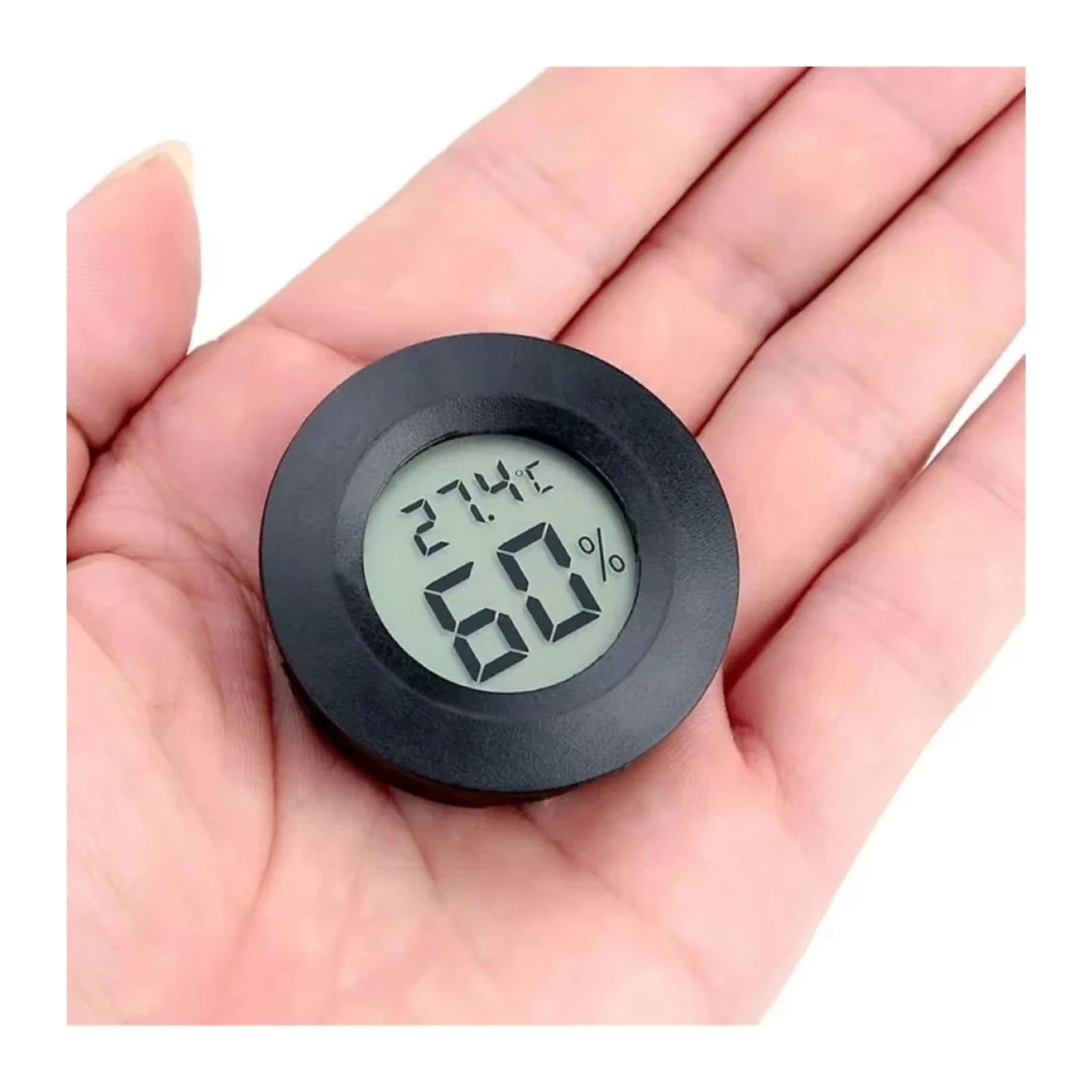 4PCS LCD Digital Thermometer Hygrometer Indoor Room Electronic Temperature Humidity Meter Sensor - BLACK