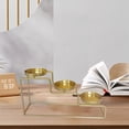 thumbnail image 2 of Candelabros de metal, candelabro de lujo, candelabro de escalera para bodas, exquisito dorado, 2 of 7
