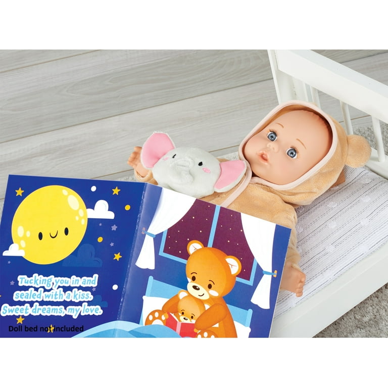 My Sweet Love Baby Doll Play Set, 14-inch Soft Body Doll, Mocha