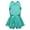 Lake Green, variant on Kids Girls Dancer X-Back Sequined Hip-hop Jazz Tap Dance Skirted Leotard Dress