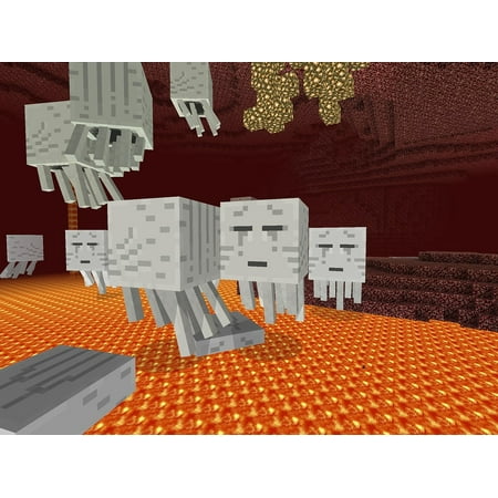 Canvas Print Ghost Game 3D Digital Art Minecraft Stretched Canvas 10 x