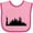 Pink and Fuchsia, variant on Inktastic New York Skyline Boys or Girls Baby Bib