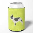 thumbnail image 2 of Carolines Treasures BB3841CC French Bulldog Checkerboard Green Can or Bottle Hugger, 2 of 5