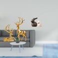 thumbnail image 2 of Colección De Figuras De Ciervos De Resina Y Estatuas De Cerámica Para Sala De Estar, Encimera, Mueble De TV, Jardín Y Decoraciones De Pascua., 2 of 8