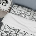 thumbnail image 4 of Designart 'Monochrome Geometric Pattern' Mid-Century Duvet Cover Set, 4 of 4