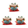 thumbnail image 3 of Matsuzay Maneki Neko Good Luck Cat Piggy Fortune Bank Kawaii Ornament Type1 NO1, 3 of 5