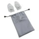 thumbnail image 5 of 2 almohadillas ergonómicas para barra de levantamiento de pesas, sin dedos, con bolsa antideslizante. Gris, 5 of 9