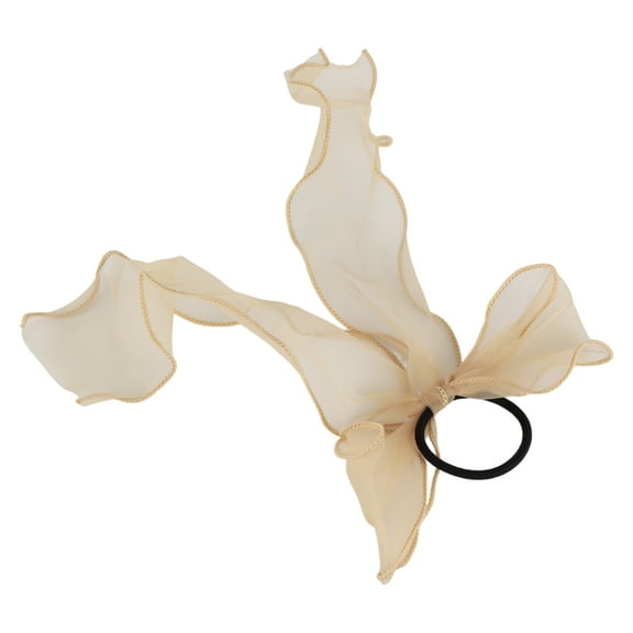 1 Pc Classic Fashion Bow Hair Scrunchies Hair Rope for Women for Girls Light Brown
