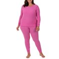 thumbnail image 6 of Fit for Me by Fruit of the Loom Women's and Women's Plus Size Waffle Thermal Underwear Crew Top, 6 of 6