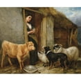 thumbnail image 2 of Richard Ansdell 14x12 Gold Ornate Wood Frame and Double Matted Museum Art Print Titled - The Shepherd's Home, 2 of 4