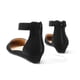 thumbnail image 3 of DREAM PAIRS Zapatos Flats Mujer con Cuña Baja y Correa al Tobillo Negro Talla 7.5, 3 of 7