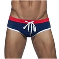 thumbnail image 2 of WIZUTIZ Swim Short Mens High Elastic Board Briefs Casual Beach Breathe Swimming Pants Low Cut Sexy Boxer Brief Bathing Suit, 2 of 5