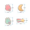 thumbnail image 4 of Juego de pendientes SalesOne Pusheen Space con cierre esmaltado de 4 piezas, 4 of 6