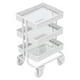 thumbnail image 5 of Mini casa de muñecas 1:12, estante de almacenamiento de 3 niveles con ruedas para decoración de muebles de cocina y casa de muñecas, 5 of 8