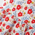 thumbnail image 7 of Toddler Girl Dress Big Bow in Back Floral Print Sleeveless Flower Sundress with Sun Hat Baby Summer Sets (18 Months, Red-Floral), 7 of 7