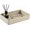Beige, variant on ABCISI Leather Valet Tray, Modern Design Organizer Tray for Nightstand Desk, Trinket Dish Storage Key Bowl Decorative Trays for Perfume Phone Wallet Jewelry Watch, Bedroom Vanity Tray,Orange