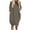 Brown, variant on Utoimkio Women's Long Sleeve Crewneck Plus Size Midi Dress Fall Casual Baggy Loose Long Dresses for Women with Pockets