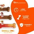 thumbnail image 4 of Nylabone Power Chew Original Bone Dog Chew Toy Pancakes & Sausage, Roast Beef Club, & Lasagna X-Small (3 Count), 4 of 13