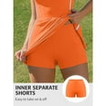 thumbnail image 5 of ALove Womens Tennis Outfit Sports Dresses Contrasting Colors Golf Exercise Dresses with Shorts and Pockets and Bra V Neck Racerback Golf Activewear, 5 of 8