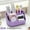 Violet, variant on 5-Grid Table And Drawer Organizer (Random Color),Multifunctional Office Pen Holder,Large Capacity Dorm Makeup Desktop Storage Box,Desk Organizer,Suitable for Pencils,Remote Controls,Post-It Notes